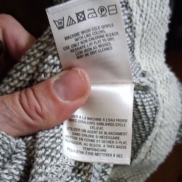 Anthropologie Saturday Sunday Women's Black and White Marled Blazer Jacket XXSP - Picture 5 of 12